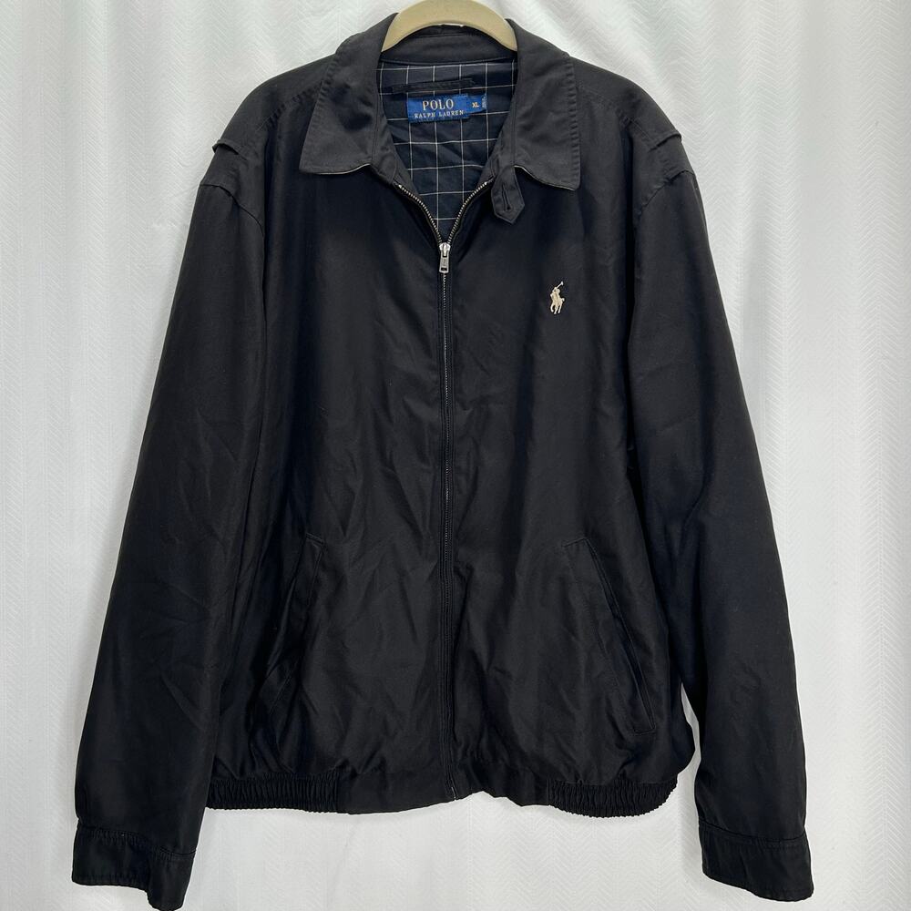Polo Ralph Lauren men’s black zip up jacket XL